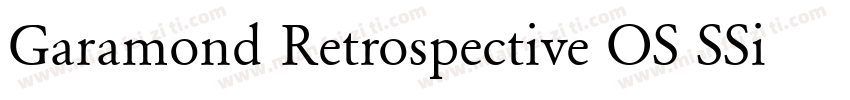 Garamond Retrospective OS SSi Normal字体转换